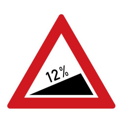 Dopravní značka A5b - Nebezpečné stoupání
