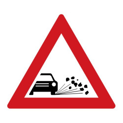 Dopravní značka A17 - Odlétávající štěrk