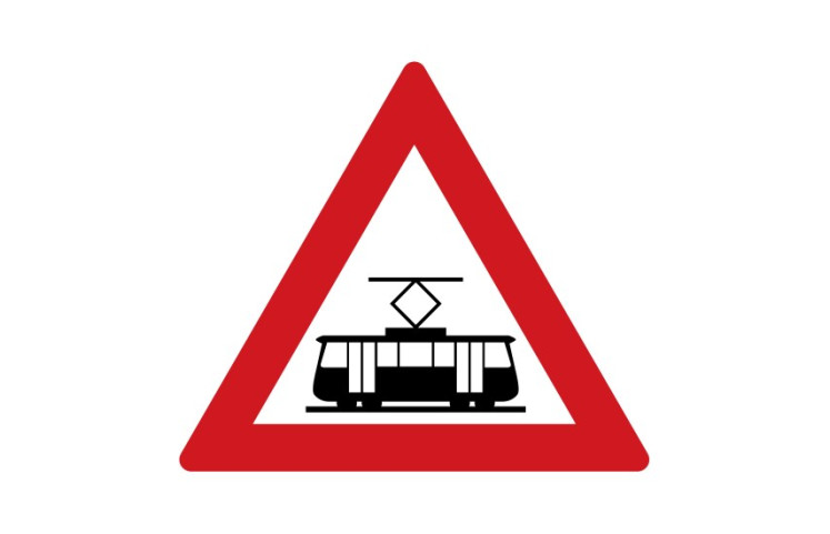 Dopravní značka A25 - Tramvaj Dopravní značka A25 - Tramvaj
