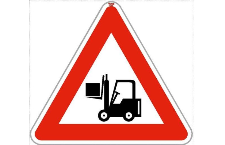 Dopravní značka - Vysokozdvižný vozík Dopravní značka - Vysokozdvižný vozík