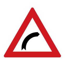 Dopravní značka A1a - Zatáčka vpravo