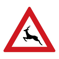 Dopravní značka A14 - Zvěř