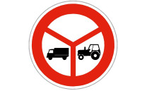 Dopravní značka B12 - Zákaz vjezdu vyznačených vozidel