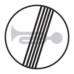 Dopravní značka B23b - Konec zákazu zvukových výstražných znamení