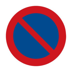 Dopravní značka B29 - Zákaz stání - Standardní kruh 700mm