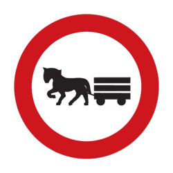 Dopravní značka B9 - Zákaz vjezdu potahových vozidel - Standardní kruh 700mm