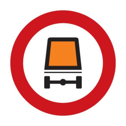 Dopravní značka B18 - Zákaz vjezdu vozidel přepravujících nebezpečný náklad