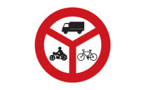 Dopravní značka B12 - Zákaz vjezdu vyznačených vozidel