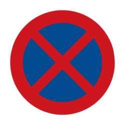 Dopravní značka B28 - Zákaz zastavení