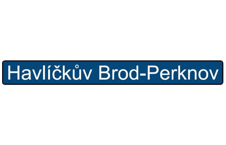 Železniční značka - Název zastávky