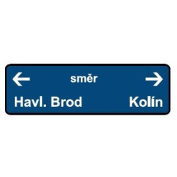 Železniční značka - Označení směru jízdy