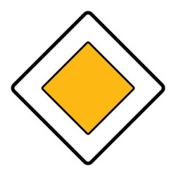 Dopravní značka - Hlavní pozemní komunikace