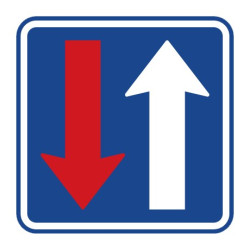 Dopravní značka - Přednost před protijedoucími vozidly