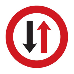 Dopravní značka P7 - Přednost protijedoucích vozidel - Standardní kruh 700mm