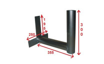 Držák pro dopravní zrcadlo na zeď