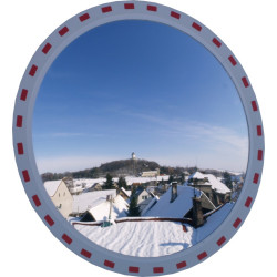 Nerozbitné dopravní zrcadlo - Vyhřívané, Kruh 900mm