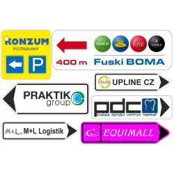 Reklamní tabule - Obdélník 700x300mm
