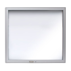 Informační Vitrína Standard Výklopná - 10xA4 / 1150x700, Stříbrný elox, Šedá, S osvětlením