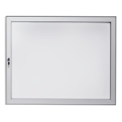 Informační Vitrína Standard Oboustranná - 24xA4 / 940x1000, Stříbrný elox, Černá, S osvětlením