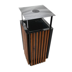 Venkovní koš s popelníkem