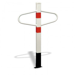 Pevný parkovací sloupek Motýlek - komaxit, k zabetonování