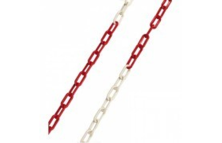 Plastový řetěz, žlutočerný