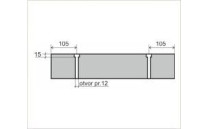 Betonový parkovací doraz