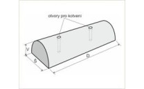 Betonový parkovací doraz