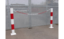 Ochranný sloupek červenobílý