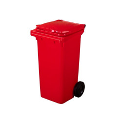 Plastová popelnice - Červená, 240 l