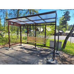 Autobusová zastávka Atlanta - Bezpečnostní sklo, Vitrína: Ne, 4m