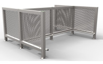 Ohrazení pro odpadové kontejnery Quattro