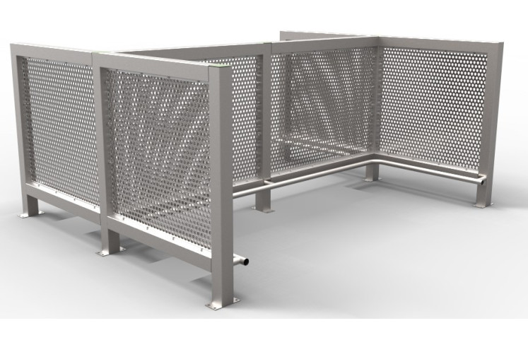 Ohrazení pro odpadové kontejnery Quattro