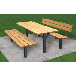 Set Camp - 1500mm, Palisandr, Černá komaxit ( RAL 9005 ), K přišroubování