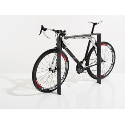 Stojan na kola Praktik - Prodloužené k zabetonování, Černá komaxit ( RAL 9005 )