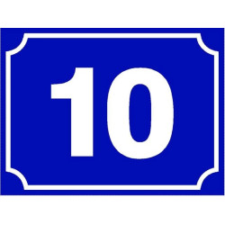 Tabule s číslem orientačním - Obdélník 250x150mm