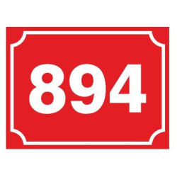 Tabule s číslem popisným - Obdélník 250x150mm